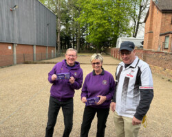 13th April 2025 Gin trap plate winners - Nigel Sayer & Judith Brown