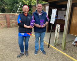 Gin Trap Pairs Runners Up Rachel Bergstrom and Kevin Cummings
